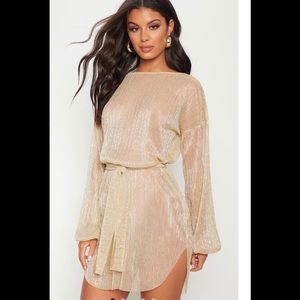 PrettyLittleThing | Dresses | Gold Dress | Poshmark PrettyLittleThing | Dresses | Gold Dress | Poshmark